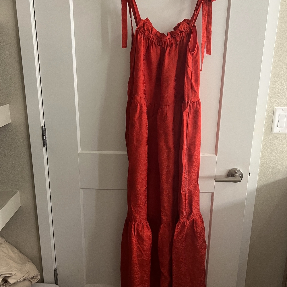Red Silk Dress